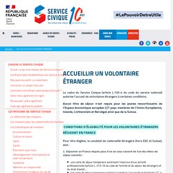 Service Civique : Accueillir un volontaire étranger