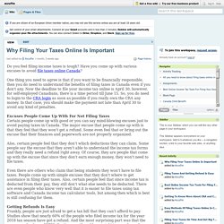 Why Filing Your Taxes Online Is Important?