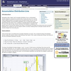 Accumulation Distribution Line