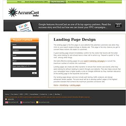 Landing Page Design & Optimization