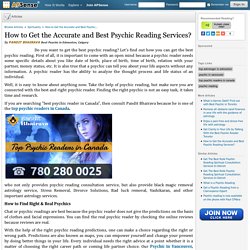 How to Get the Accurate and Best Psychic Reading Services? by PANDIT BHAIRAVA