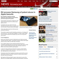 EU accuses Samsung of patent abuse in Apple lawsuits