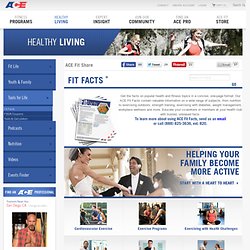 Health and Fitness Information - ACE Fitness Videos, Articles, Workouts