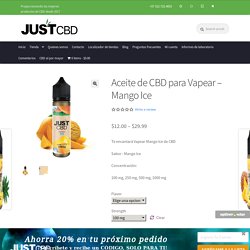 Aceite de CBD para Vapear – Mango Ice