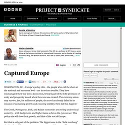 "Captured Europe" by Simon Johnson