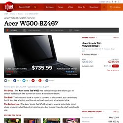 Acer Iconia Tab W500-BZ467 Review - Tablets