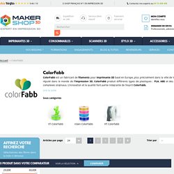 Acheter Filaments ColorFabb : PLA, XT, Bois, ... - ColorFabb