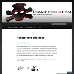 Acheter une piratebox
