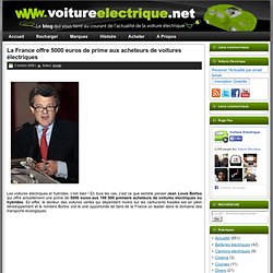 La France offre 5000 euros de prime aux acheteurs de voitures électriques