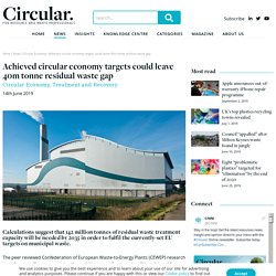 Achieved circular economy targets could leave 40m tonne residual waste gap