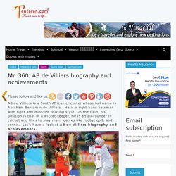 AB de Villiers biography and achievements