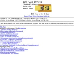 Achomawi and Atsugewi Tales/Achomawi Myths Index