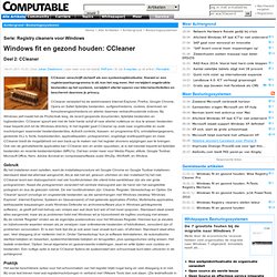 Windows fit en gezond houden: CCleaner