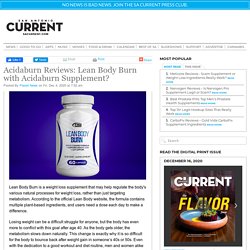 Acidaburn Reviews: Lean Body Burn with Acidaburn Supplement?