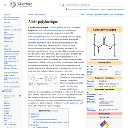 Acide polylactique