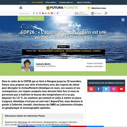 COP26 : « L’acidification des océans est une véritable épée de Damoclès »