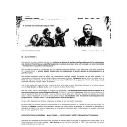 Acontresens - Contrepoint - Histoire - Le combat noir américain depuis 1960
