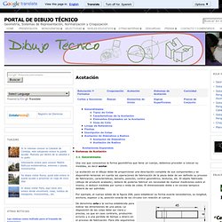 Acotación « Portal de Dibujo Técnico