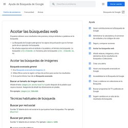 Operadores de búsqueda - Ayuda de Búsqueda web