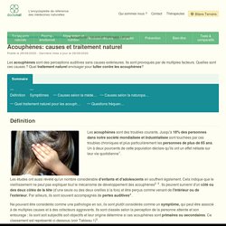 Acouphènes: Traitement Naturel, Solutions, Remèdes et Causes