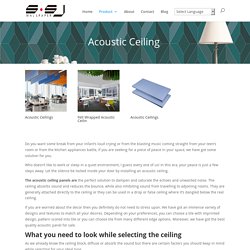 Sound Absorbing Acoustic Ceiling Panels for Home