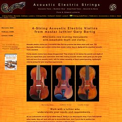 Acoustic Electric Violins