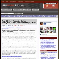 Top 20 Easy Acoustic Guitar Tabs/Songs For Beginners