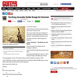 Ten Easy Acoustic Guitar Songs for Summer - Page 1
