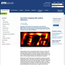 Acoustic imaging with outline detection
