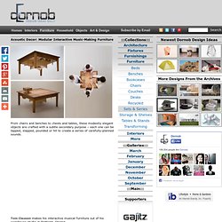 Acoustic Decor: Modular Interactive Music-Making Furniture