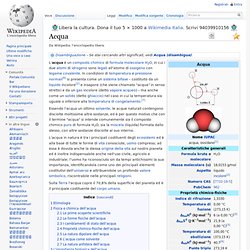 Acqua(wikipedia)
