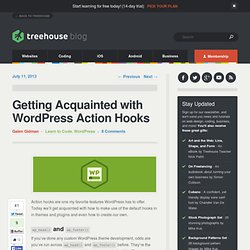 Getting Acquainted with WordPress Action Hooks