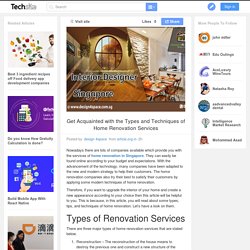 Get Acquainted with the Types and Techniques of Home Renovation Services