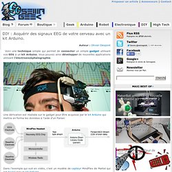 Acquérir des signaux EEG de votre cerveau avec un kit Arduino.
