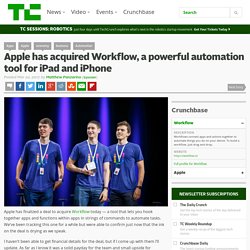 Apple has acquired Workflow, a powerful automation tool for iPad and iPhone