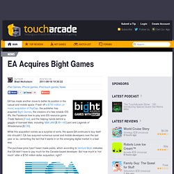 EA Acquires Bight Games