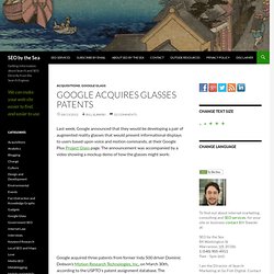 Google acquiert Lunettes de brevets