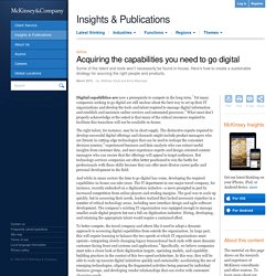 Acquiring the capabilities you need to go digital