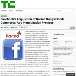 Facebook Acquires Social Commerce Startup Karma and It’s 16 Employees