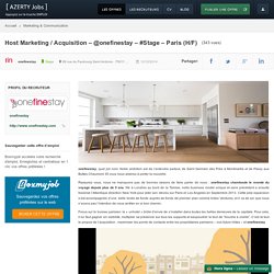 Host Marketing / Acquisition – @onefinestay