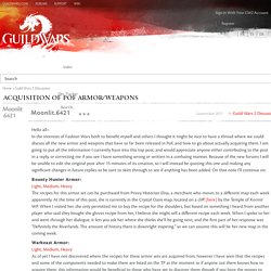 Acquisition of PoF Armor/Weapons — Guild Wars 2 Forums