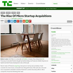 The Rise Of Micro Startup Acquisitions