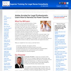 Adobe Acrobat for Legal Professionals Course: Learn How to Harness its Power