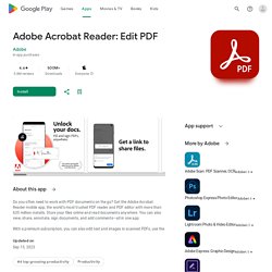 Adobe Acrobat DC – PDF Reader – Android-appar på Google Play