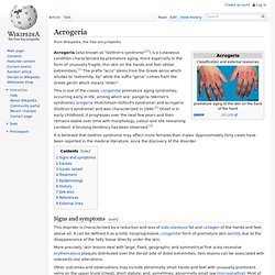 Acrogeria
