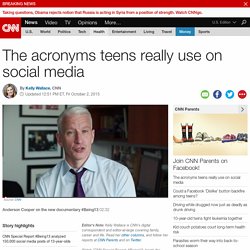 The acronyms teens really use on social media