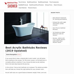 Best Acrylic Bathtubs Reviews (2019 Updated) - Behind The Shower