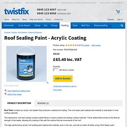 Roof Sealant Paint Twistfix Waterproof Coating for Roofing Repairs