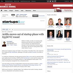 Actifio moves out of startup phase with $33M VC round