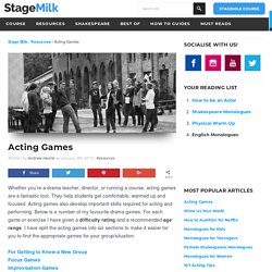 Drama Exercises and Games for Kids and Adults